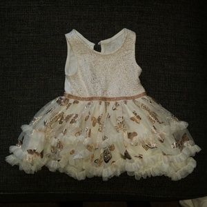 Rose gold baby dress, 9-12 mon
